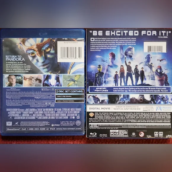 Bundle of "Avatar" and "Ready Player One" Blu-ray Disc Movies - Picture 2 of 5